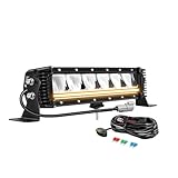 【Large Application】Venez avec un faisceau de câblage 18AWG; Notre feu antibrouillard est universellement compatible avec tous les systèmes automobiles DC 10-30 V. Idéal pour les pick-up, les 4x4, les SUV, les VTT/UTV, les tracteurs, les remorques, les navires, etc. Idéal pour diverses applications d'éclairage, notamment les aventures tout-terrain, les chantiers de construction et l'éclairage extérieur résidentiel (jardins, arrière-cours, etc.).