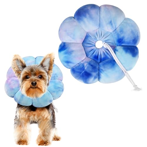 Image of Adjustable Dog Cone Collar, Soft Dog Elizabethan Collar Recovery E Collar After Surgery, Recovery E-Collar for Kittens /Puppies and Cats Recovery
