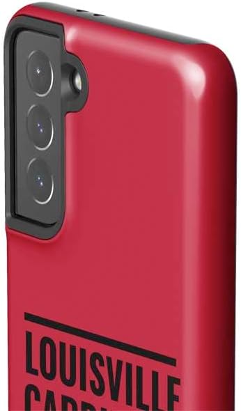 Skinit Pro Phone Case Compatible with Galaxy S21 5G - Officially Licensed University of Louisville Cardinals Striped Design
