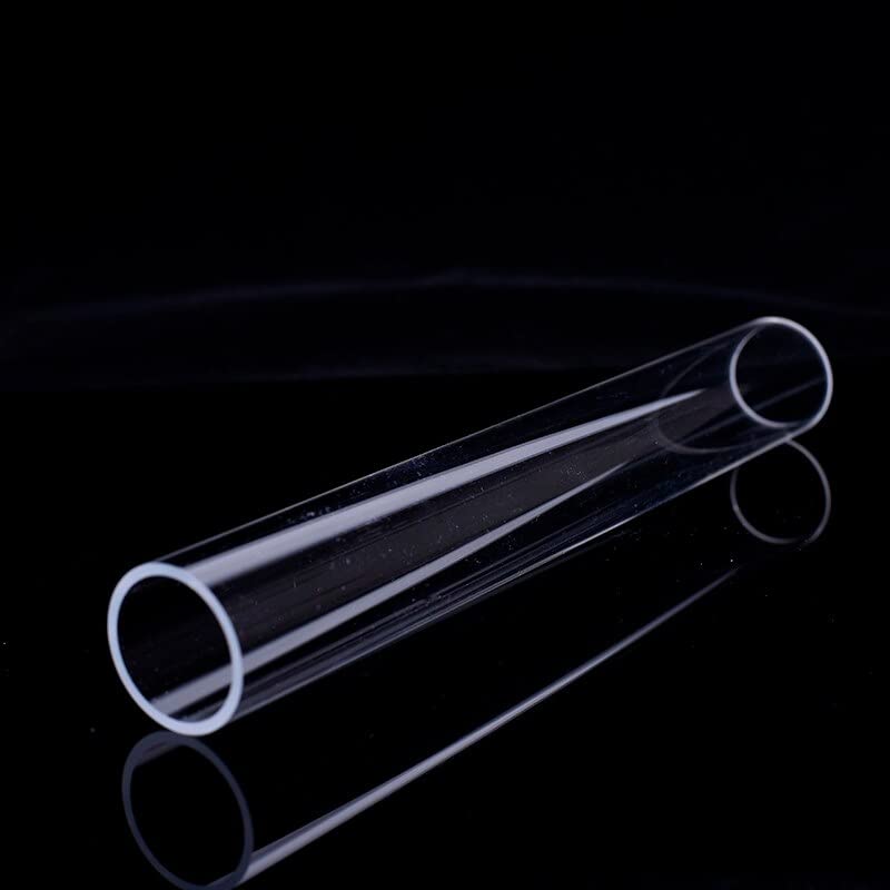 Tubo de Vidrio de Cuarzo de Horno de ácido-álcali Resistente a la corrosión de Alta Temperatura y presión de Cuarzo 1200 Grados Celsius (Size : OD50-T3-L450)
