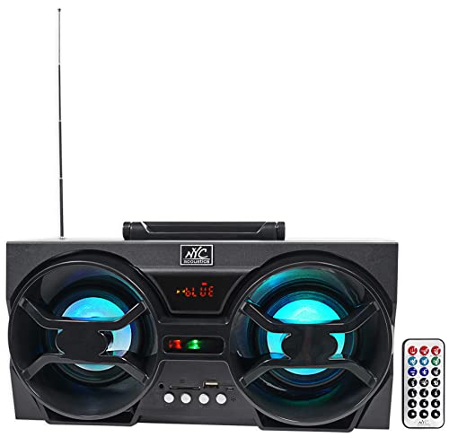 Paquete Audiosavings: Máquina de humo Chauvet DJ H1600 Hurricane 1600 compacta con control DMX y altavoz Bluetooth NYC Acoustics NPB3 de 30 W (2 artículos) miniatura 7
