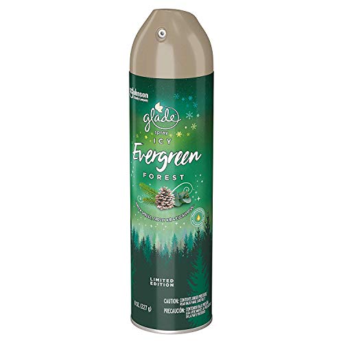 Image of Glade Air Freshener Spray - Limited Edition - ICY Evergreen Forest - Net Wt. 8 OZ (227 g) Per Can - Pack of 3 Cans
