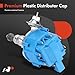 A-Premium Ignition Distributor with Cap and Rotor Compatible with Ford 351C 351M 400 429 460 HEI Distributor 7500 RPM 65K Coil, Blue