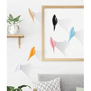 Designster resin bird coat hooks premium creative wall mounted birds decorative art decor hat towel bag hanger gift for homeliving room bedroom shop set of 5  urban country home decor