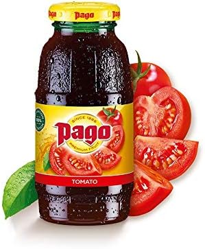 – Tomato - 100% Natural Fruit Juice Drink, Vegan Friendly and Gluten Free, 200ml (Pack of 12 Bottles)