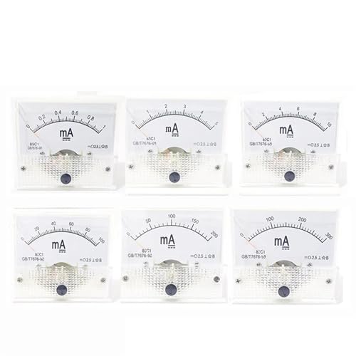 Ampèremètre CC cadran analogique encastrable 1mA modèle 85C1-mA pour tableau