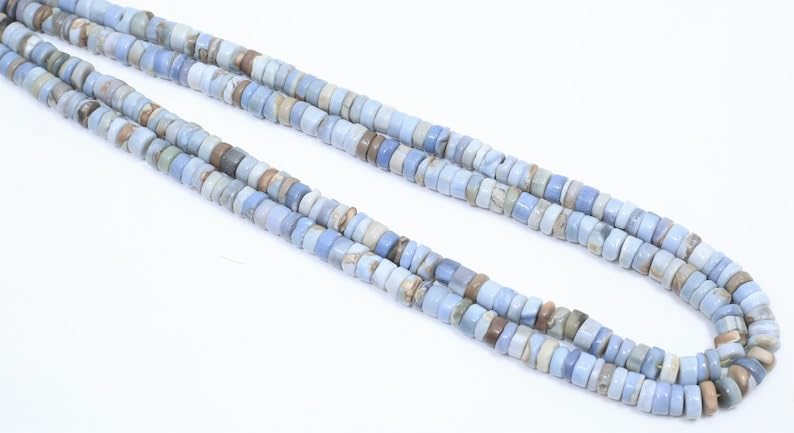 Perles à facettes naturelles fabrication de bijoux collier enfilage - 4