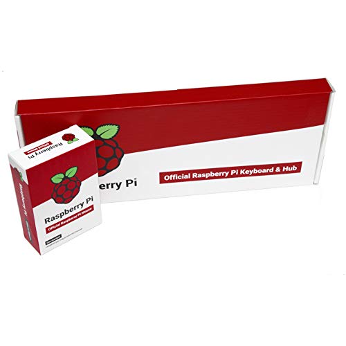 Raspberry Pi Official Keyboard and Mouse Value Pack (U.S. Version Red/White) by PepperTech