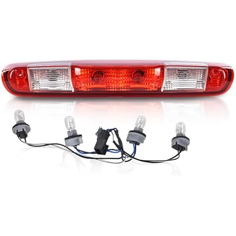 PIT66 Third Brake Light 3rd Cargo Lamp High Mount Stop Light Compatible with Chevy Silverado GMC Sierra 1500 2008-2013/Fit Chevy Silverado GMC Sierra 2500 HD 3500 HD 2008-2014 25890530 Cover