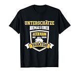 Perfekte Geschenkidee für Weihnachten & den Geburtstag für jeden Traktorfahrer & Treckerfahrer! T-Shirt Größen für Männer Herren Großvater verfügbar. Cooles Motiv für jeden der Traktor Humor Witz & Spaß versteh und einen Bauernhof als Bauer hat!