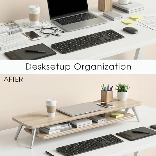 Support ecran PC pour soulager le mal de dos et ranger le bureau - 5