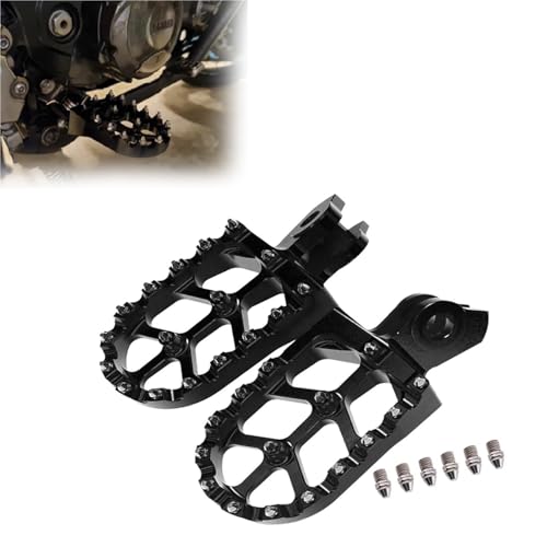 Repose-pieds Suzuki RMZ 250 en aluminium forgé noir pour moto cross performance