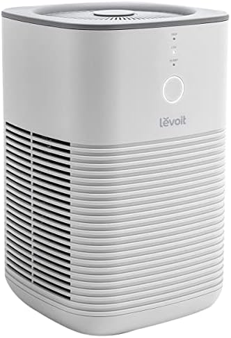 LEVOIT Air Purifier for Home Bedroom, HEPA Fresheners Filter Small Room Cleaner with Fragrance Sponge for Smoke, Allergies, Pet Dander, Odor, Dust Remover, Office, Desktop, Table Top, 1 Pack, White