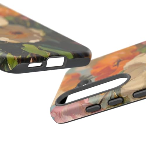 Coque Samsung S25 florale rigide mate pour protéger des rayures sans traces - 3