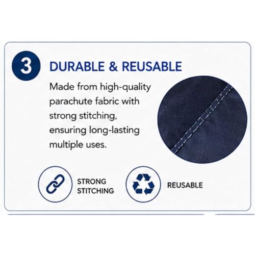 Image of Polyester Waterproof Split AC Indoor Unit Wash Cleaning Bag Cover | Reusable AC Service Cover for Coil Cleaning, Dust & Splash Protection (Parachute Fabric, 44)