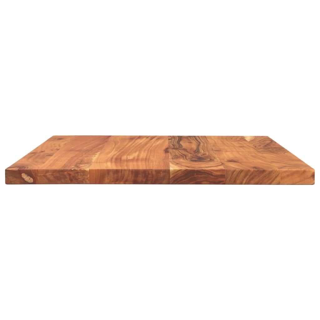 vidaXL Piano Tavolo 60x50x3,8 cm Rettangolare Legno Massello Acacia, Piano per Tavolo Rettangolare, Piano Tavolo in Legno, Piano per Tavolo da Pranzo