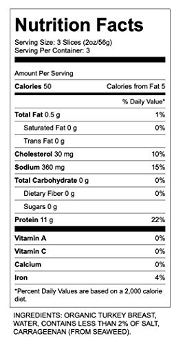 Dietz & Watson Originals Organic Turkey Breast, 6 Oz #TOP4