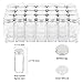 Vtopmart 4-Tier Spice Rack Organizer with 28 Empty Glass Jars and 432 Labels, Rust Resistant Iron, Black, Countertop, Cabinet, Kitchen, Pantry, Cupboard