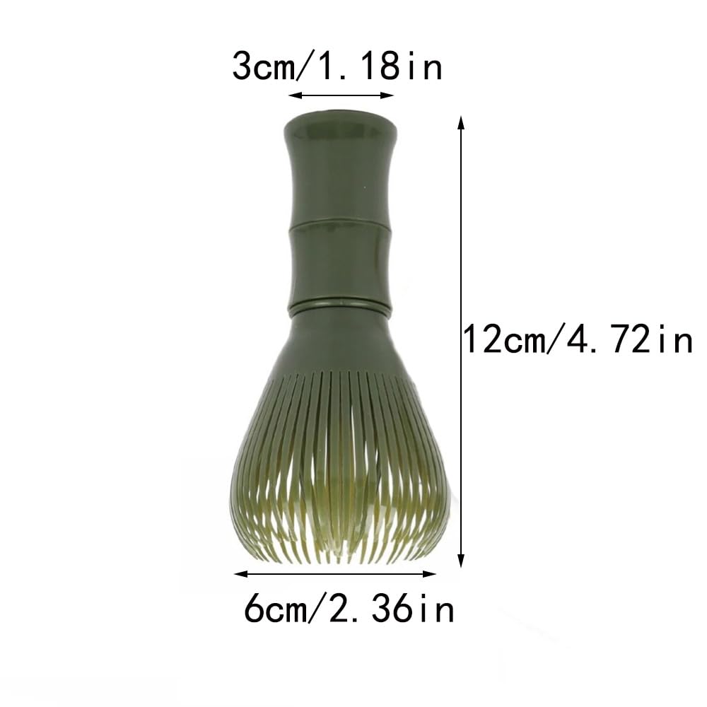 Matcha Whisk Resin Matcha Whisk Chasen Brush Tools Reusable Matcha Blender Green Tea Powder Whisk with Whisk Holder Tea Ceremony