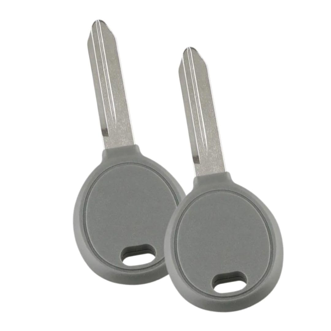 ETRZ Direct 2-Pack Aftermarket Uncut Ignition Key Replacements with Transponder Chip - Compatible with Y164 Key: 05102247AA, 05086275AA, 05086276AA
