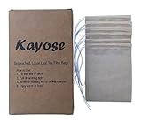 100 Count of Natural Tea Filter Bags - Unbleached, Disposable Loose Tea Infuser