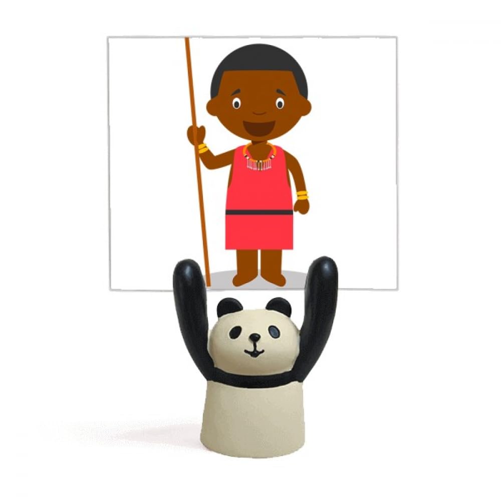Support de mémo panda noir art déco statuette moderne de salon - 4