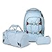 Produktbild satch Pack Schulrucksack Set 3tlg. inkl. Schlamperbox u. Sporttasche (Nordic Ice Blue)