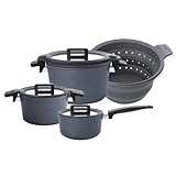 Tres posiciones de tapa garantizan un placer de cocción absoluto. Posición normal para calentar/cocinar/cocinar en temperaturas bajas y cuidadosas con las vitaminas.