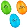 EastRock Professional Maracas 6-Pack Plastic Egg Shakers - Precision Hand Percussion for Musicians, Rhythm Training, Band Practice (Blue, Orange, Green) #3