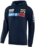 ktm 125ccm supermoto straßenzulassung Zeitloser TLD Hoody für Fans des KTM-Teams mit Team-Grafiken auf der Brust und den Ärmeln.