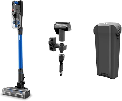 Vista 10 de Bissell PowerClean FurGuard 280W Aspiradora inalámbrica que se mantiene en pie con cepillo autolimpiante, succión fuerte, batería extraíble, montaje