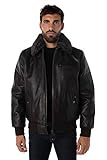 schott lederjacke herren  Schott NYC Herren Lederjacke LC 1380, Gr. X-Large, Braun