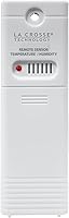Vista 1 de La Crosse Technology Sensor inalámbrico de temperatura y humedad para exteriores, montado en la pared, preciso, resistente a la intemperie, amplio