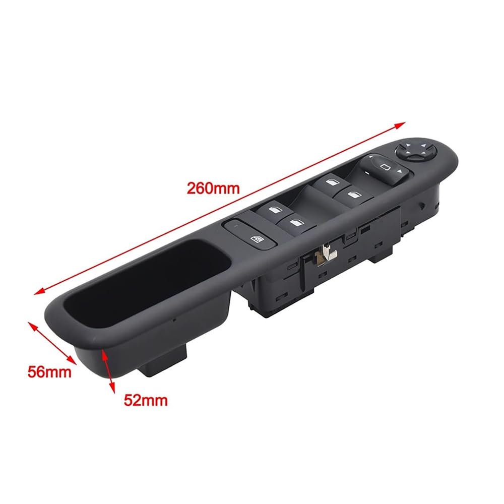 Car Master Power Window Switch for Peugeot 3008 5008 Wagon 2009-2016 96650621ZD,Window Lift Pushbutton Window Lifter Control Switches Replacement Interior Accessories