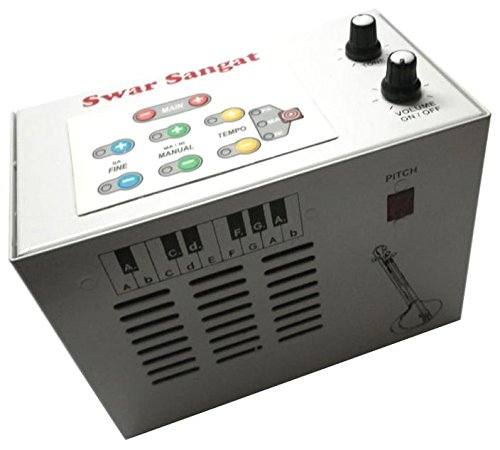 SWAR-SANGAT FULL METAL BODY INDIAN DIGITAL TANPURA RAAGINI RANJANI DRONE WITH CLASSIC KNOB CONTROLS. USA POWER ZONE