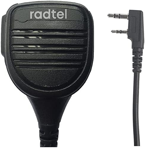 Radtel Speaker Mic Compatible for MD-380 MD-UV380 UV8000E TH-UV8000D TH-F8 TH-UV9D TH-UVF1 Radtel RT-490 Kenwood Baofeng/Btech/AnyTone