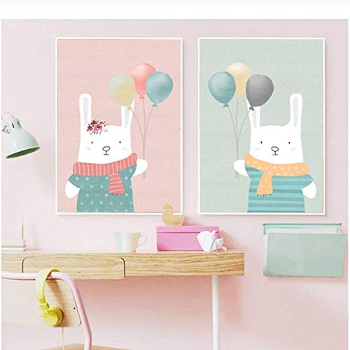 Nursery art prints lapin poétique pour insuffler de la magie sur les murs de la chambre