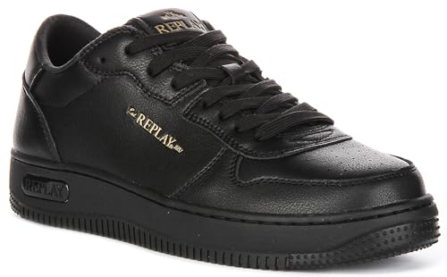 REPLAY Men's Low-Top Sneakers, 003black, 8