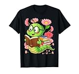 Book Worm Costume World Book Day Cute Kawaii Worm Reading T-Shirt