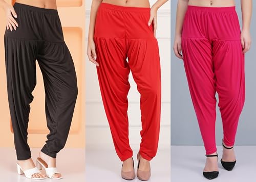 Image of Buy That Trendz Patiala Salwar for Women Relaxed Fit Viscose Patiyala Salwar Harem Bottom Pants