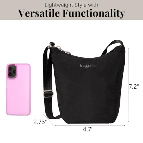 Baggallini Swift Mini Crossbody Bag for Women - 4.5x7 Small Travel Purse with Crossbody Strap and RFID4