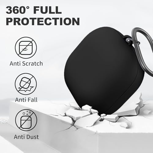 Image of Soft Silicone Case Cover for Samsung Galaxy Buds Core (2025) (Black)