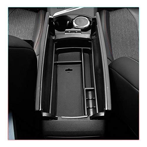 SXCY Compatible avec Citroen DS7 Crossback Console centrale Organisateur de rangement pour accoudoirs, accoudoirs, boîte à gants avec tapis antidérapant DS7 accessoires Cover