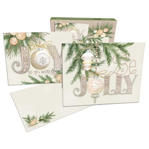Cartes de Noël LANG Joyful & Jolly autour du sapin en famille