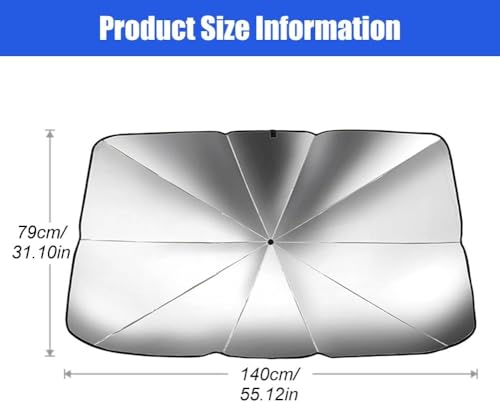 Parasol para BMW 5er E60 Limousine 2003-2010 Protector de Parabrisas Delantero Plegable 2