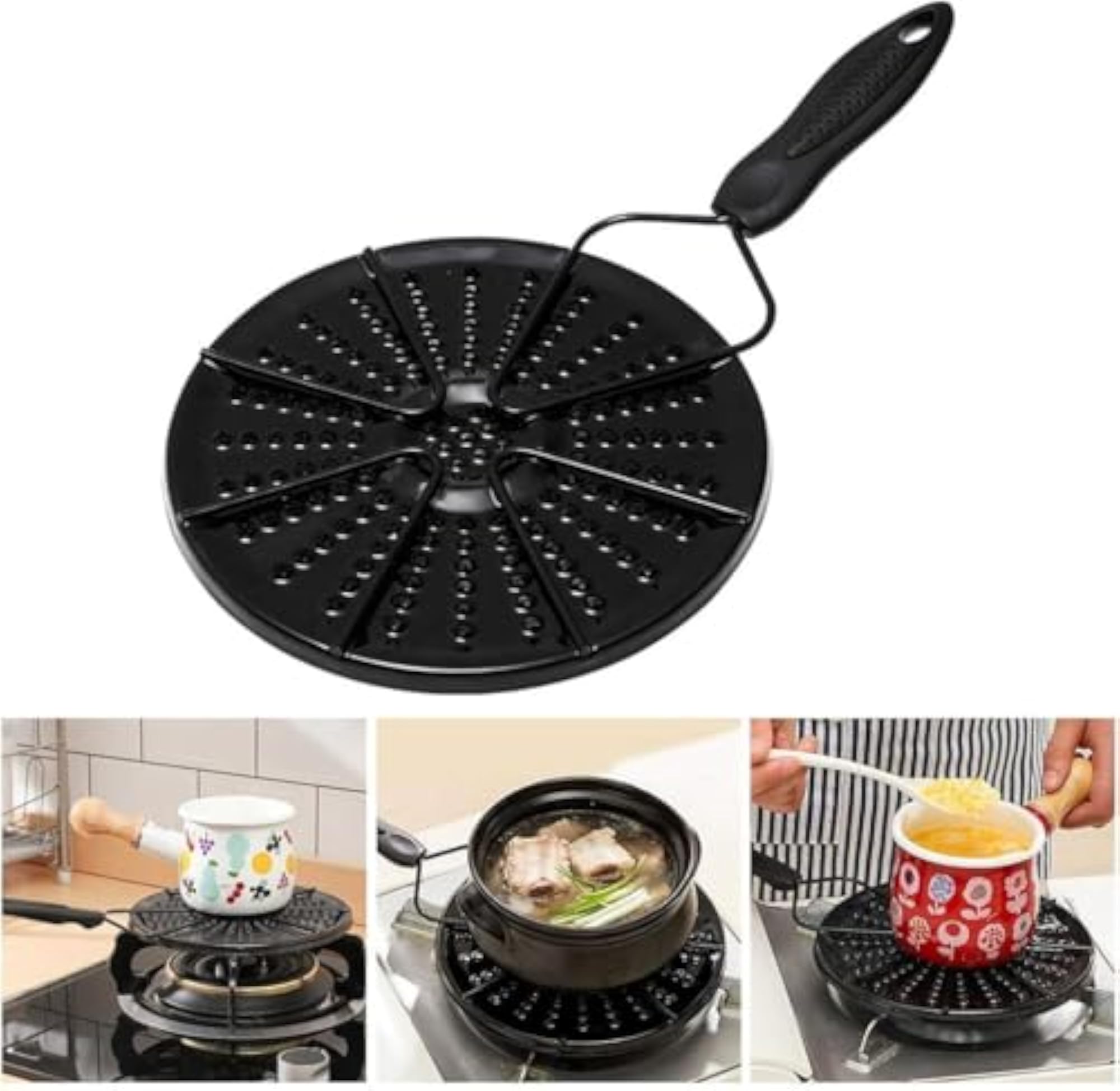Nonstick Heat Diffuser Plate, Stainless Steel Flame Reducer