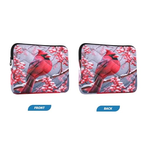 Funda para portátil 13-14 pulgadas roja con diseño navideño miniatura 2
