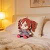 3D Twin-Tail Anime Plush - 8.6" Pink Twin Drill Hair Stuffed Doll, Cute Collectible Soft Plushie Gift for Boys and Girl - Image 4