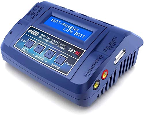 YUNIQUE UK 1 Piece SKYRC Multifunction Battery Charger for Model Making 8 E680 LiPo, LiFePO, LiIon, LiHV, NiMH, NiCd, Lead