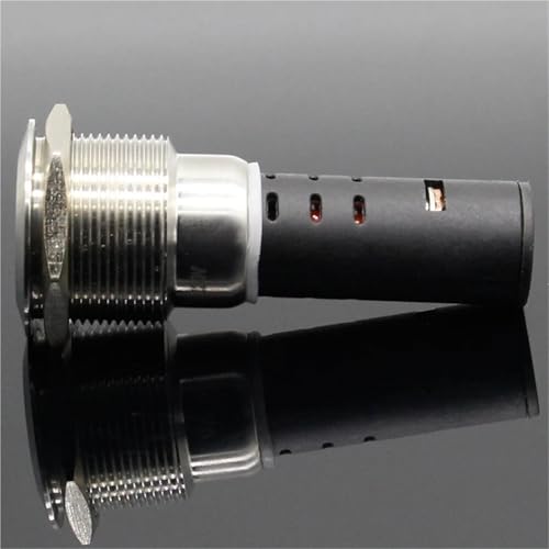 Buzzer intermittent 22mm LED rouge 220V en métal robuste